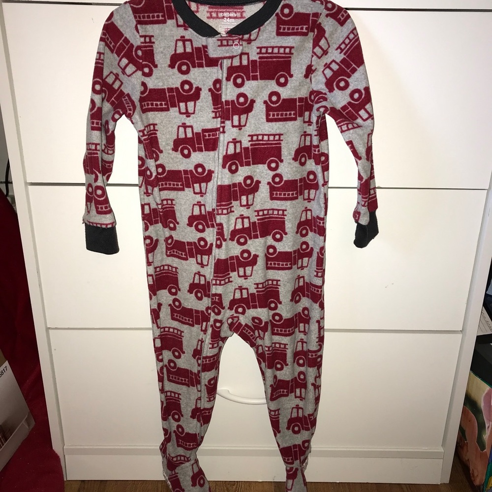 Fire truck pajamas for boys 24 months